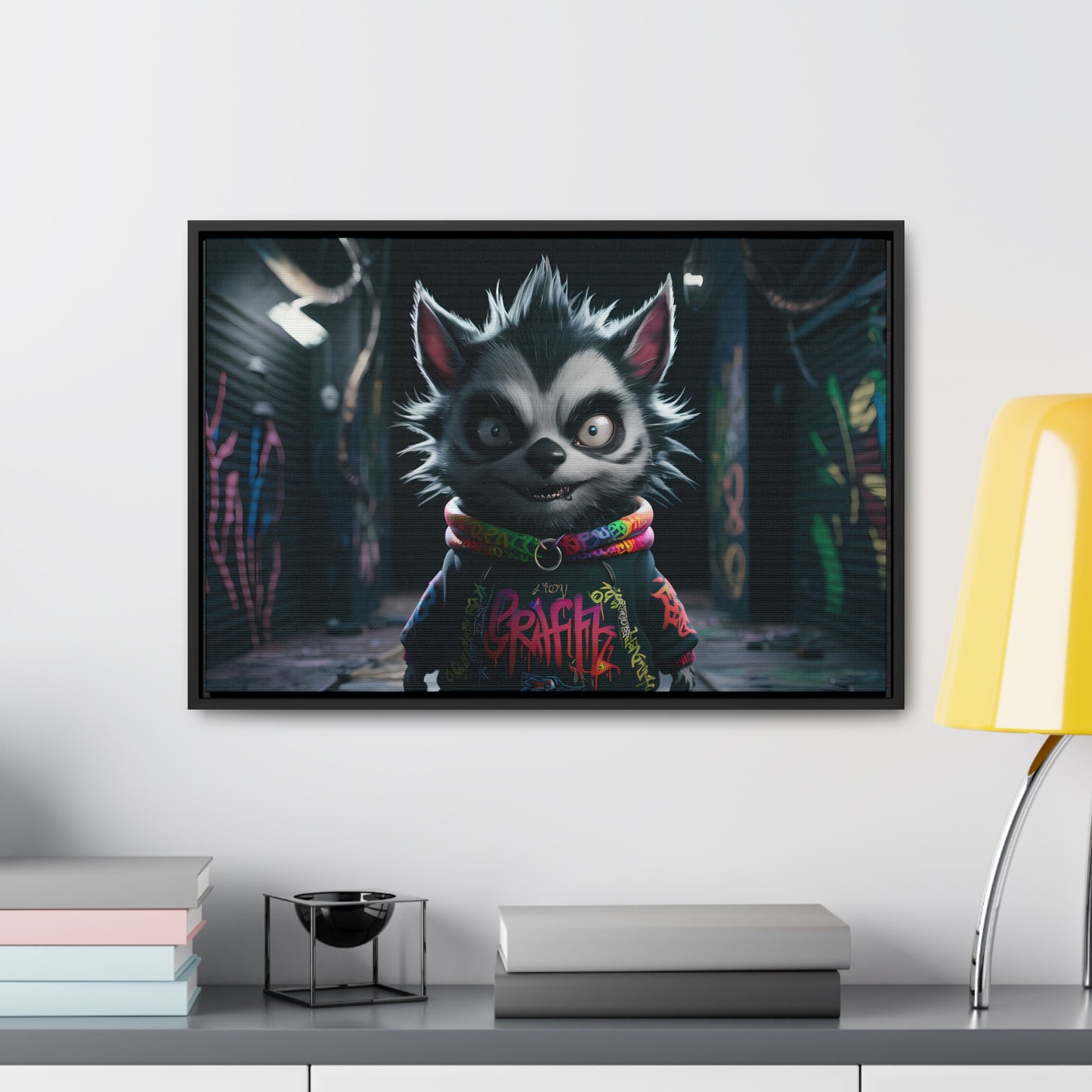 Urban Graffiti Rebel - Gallery Canvas Wraps, Horizontal Frame