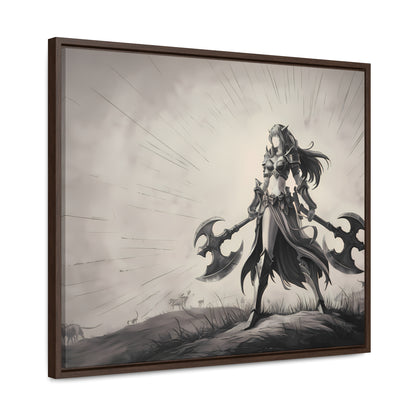 Warrior of the Twilight Plains - Gallery Canvas Wraps, Horizontal Frame