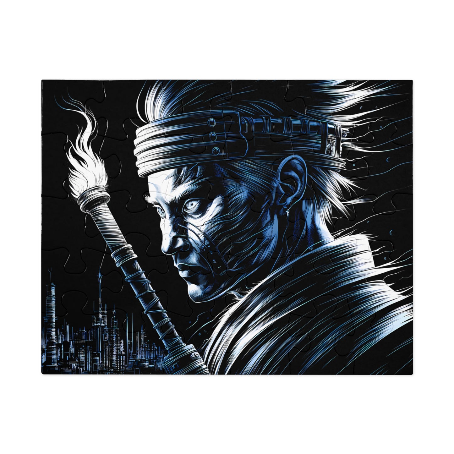 Blade of the Neon City - Jigsaw Puzzle (30, 110, 252, 500,1000-Piece)