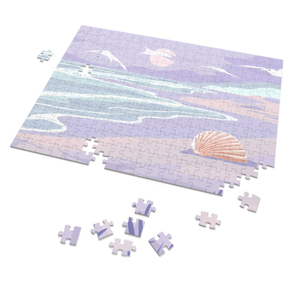 Serene Shoreline at Dusk - Jigsaw Puzzle (30, 110, 252, 500,1000-Piece)