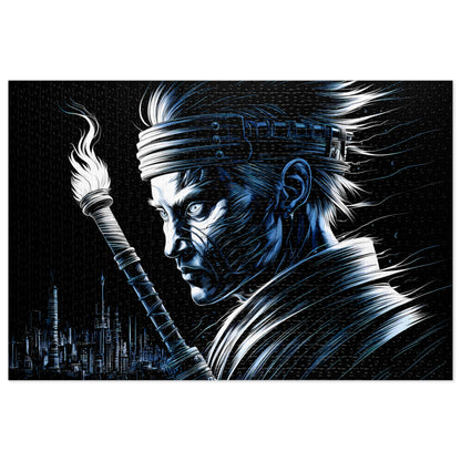 Blade of the Neon City - Jigsaw Puzzle (30, 110, 252, 500,1000-Piece)