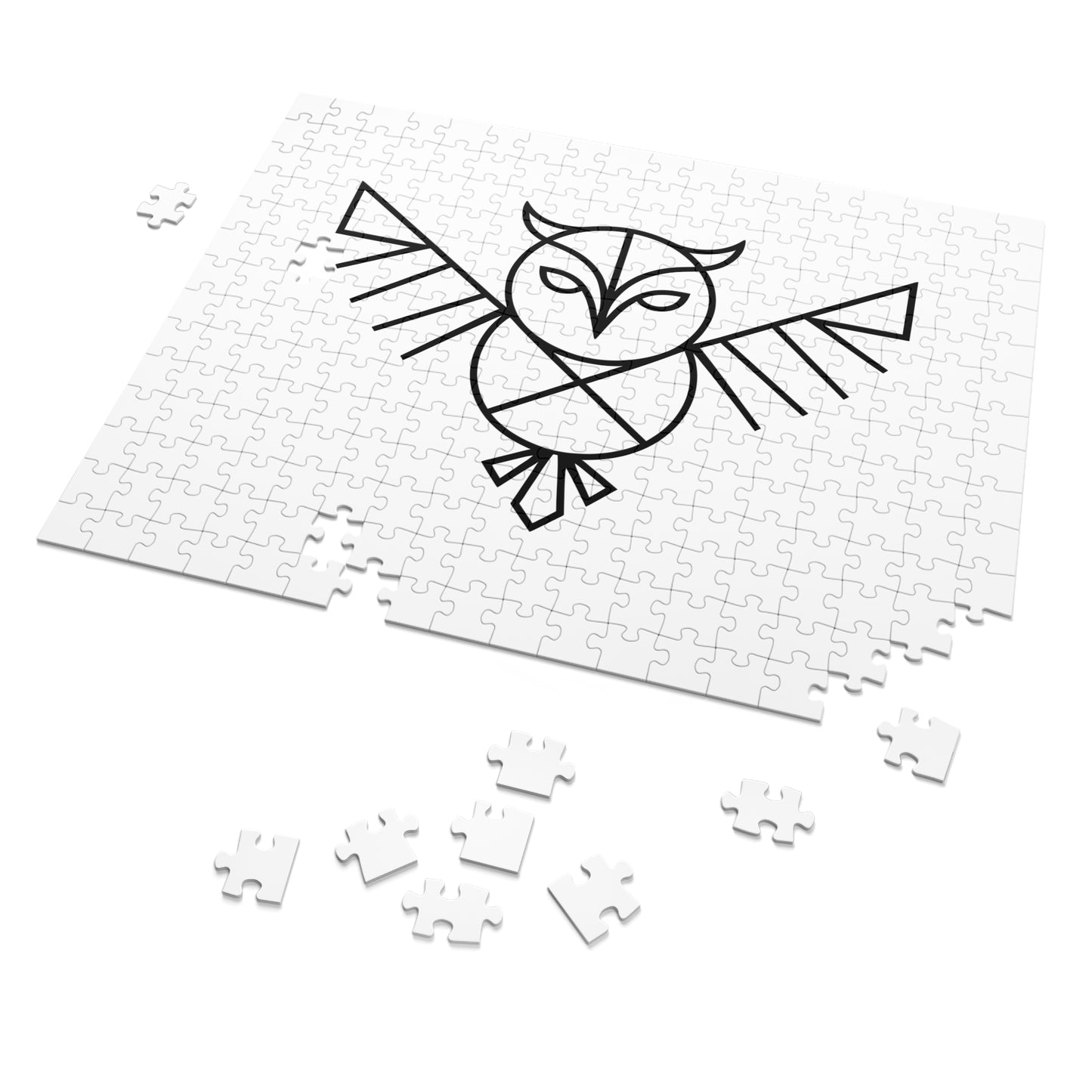 Geometric Owl - Jigsaw Puzzle (30, 110, 252, 500,1000-Piece)