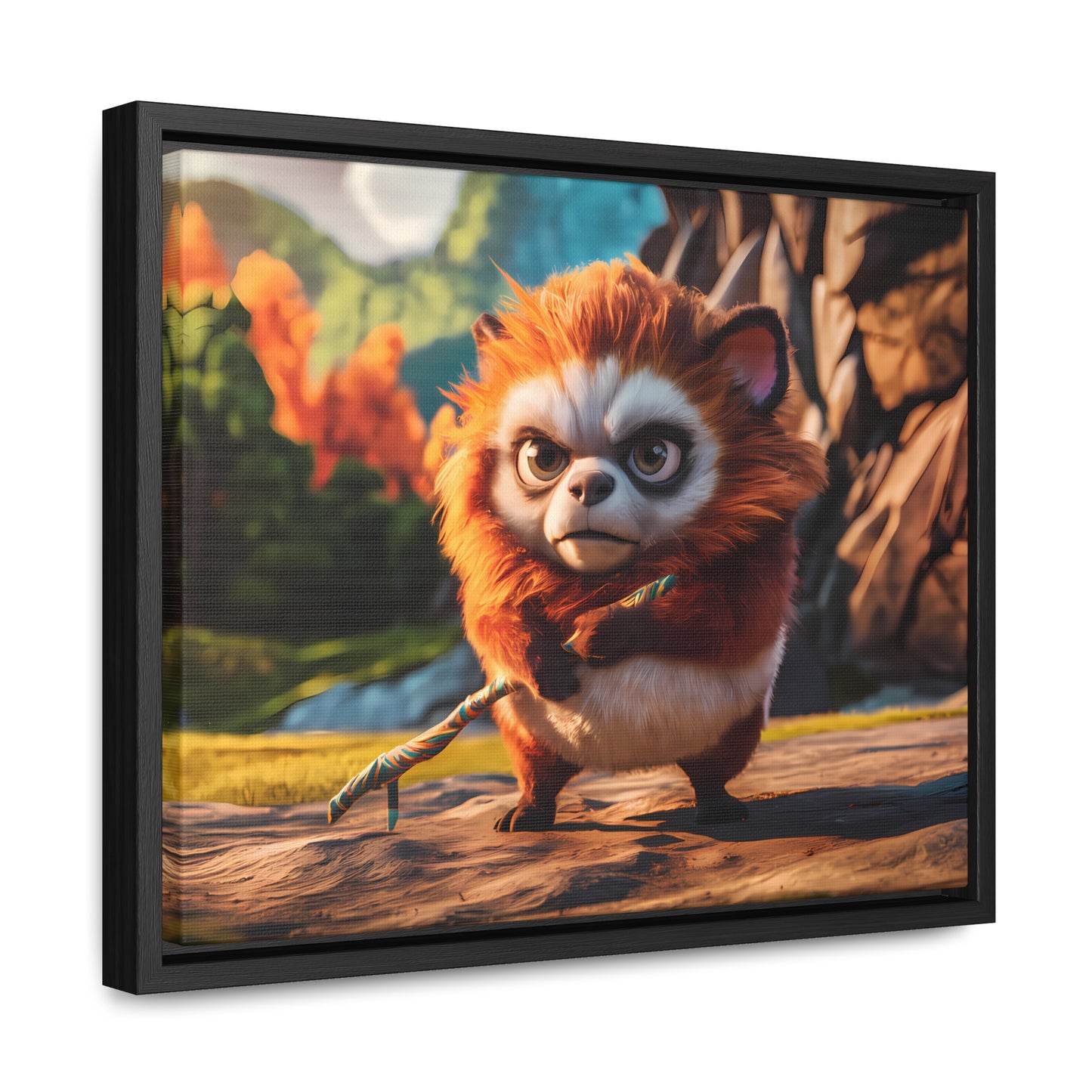 Guardian of the Enchanted Forest - Gallery Canvas Wraps, Horizontal Frame