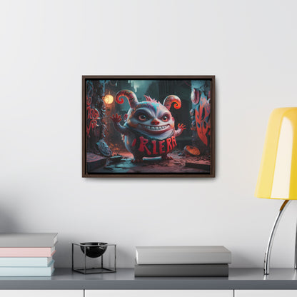 Midnight Mischief in the Alley - Gallery Canvas Wraps, Horizontal Frame