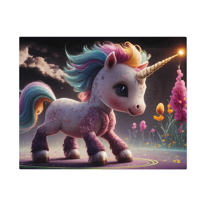 Enchanted Rainbow Unicorn in a Magical Garden - Jigsaw Puzzle (30, 110, 252, 500,1000-Piece)