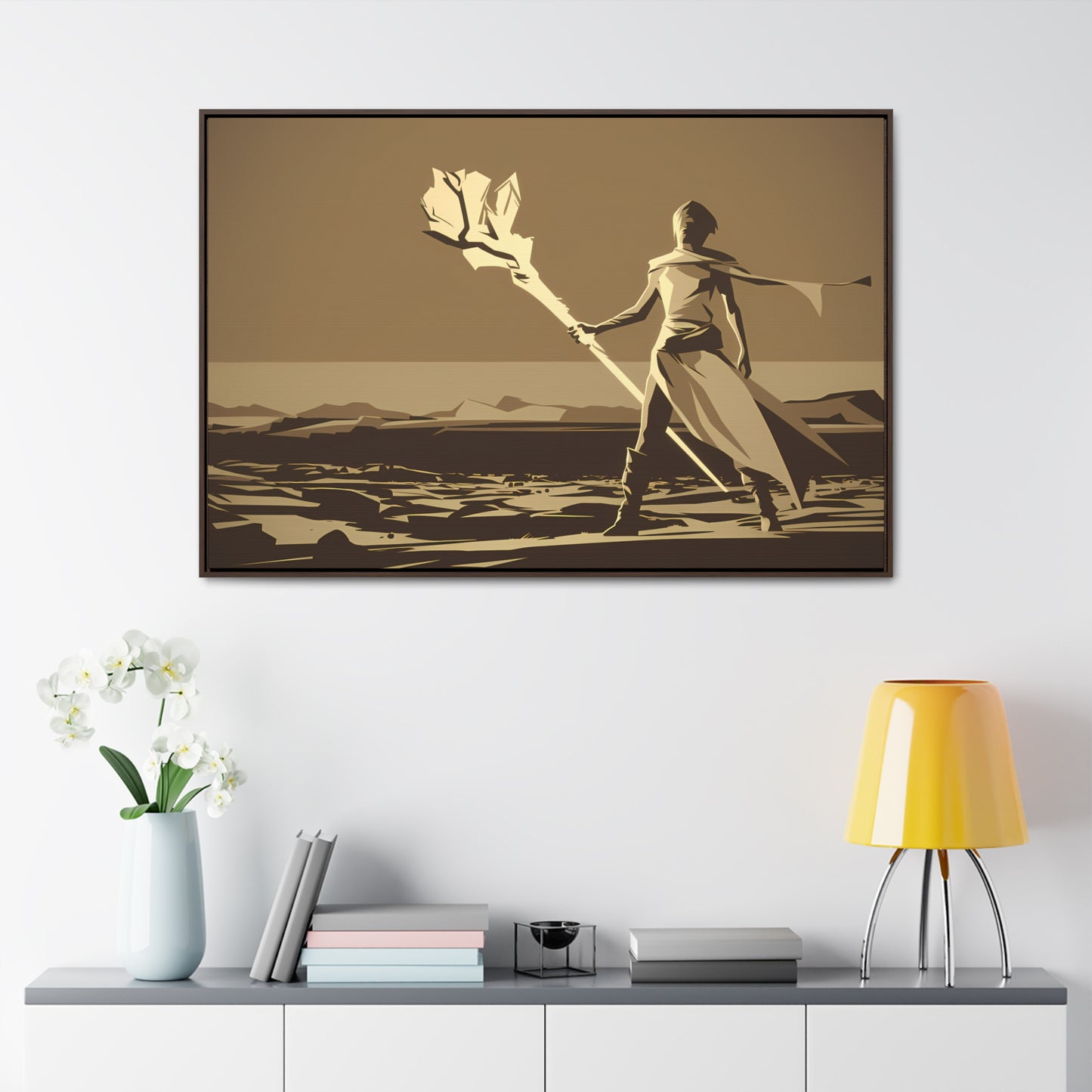 Wanderer of the Desolate Lands - Gallery Canvas Wraps, Horizontal Frame