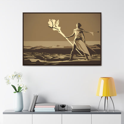 Wanderer of the Desolate Lands - Gallery Canvas Wraps, Horizontal Frame