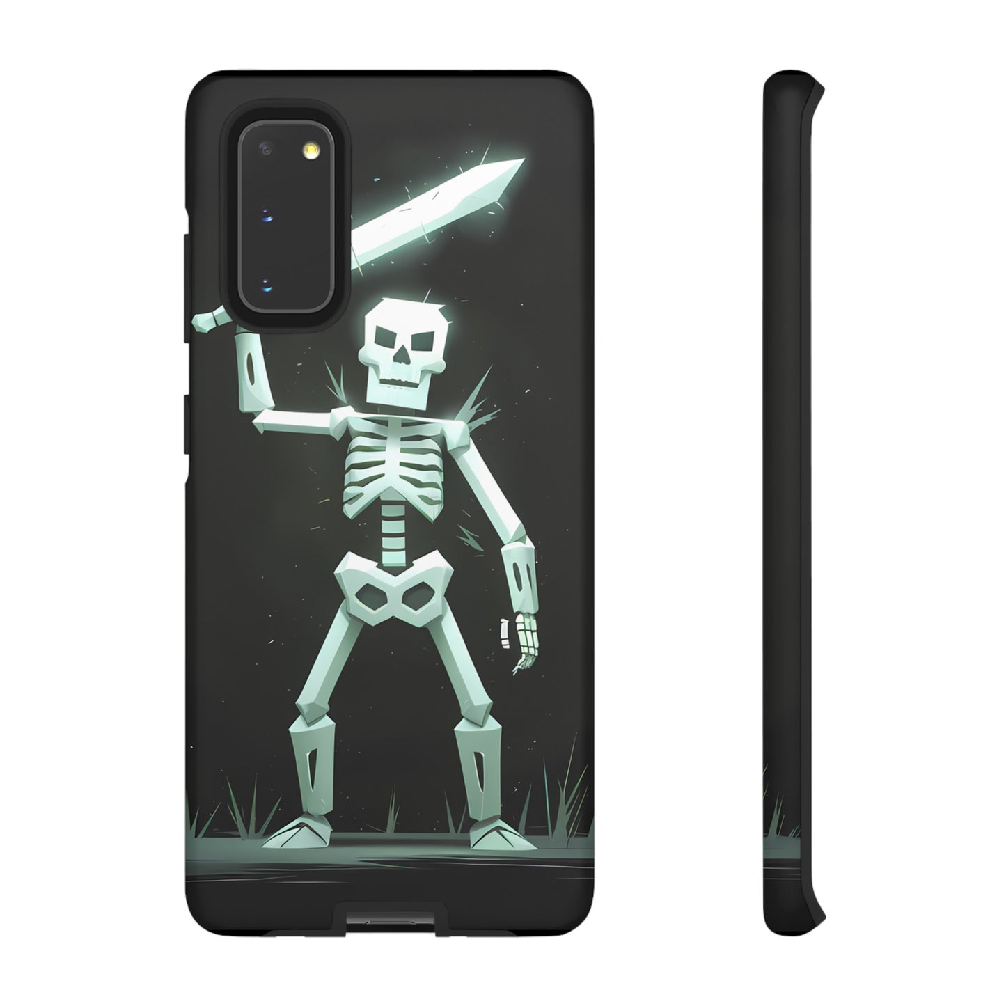 Geometric Skeleton Swordsman - Smartphone Tough Cases