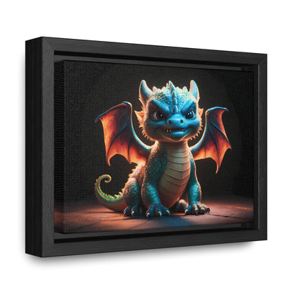 Fierce Baby Dragon Guardian - Gallery Canvas Wraps, Horizontal Frame