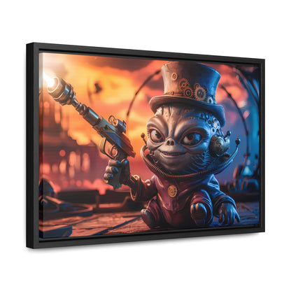 "Clockwork Gunslinger at Dusk" - Gallery Canvas Wraps, Horizontal Frame