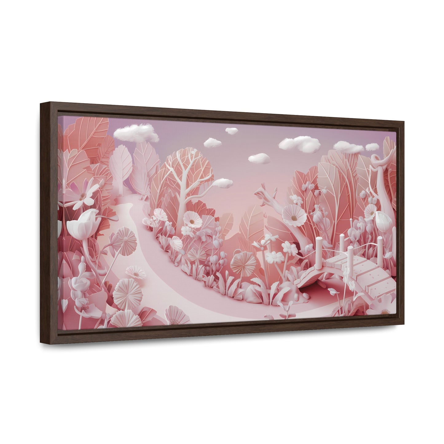 Whimsical Dawn Garden - Gallery Canvas Wraps, Horizontal Frame