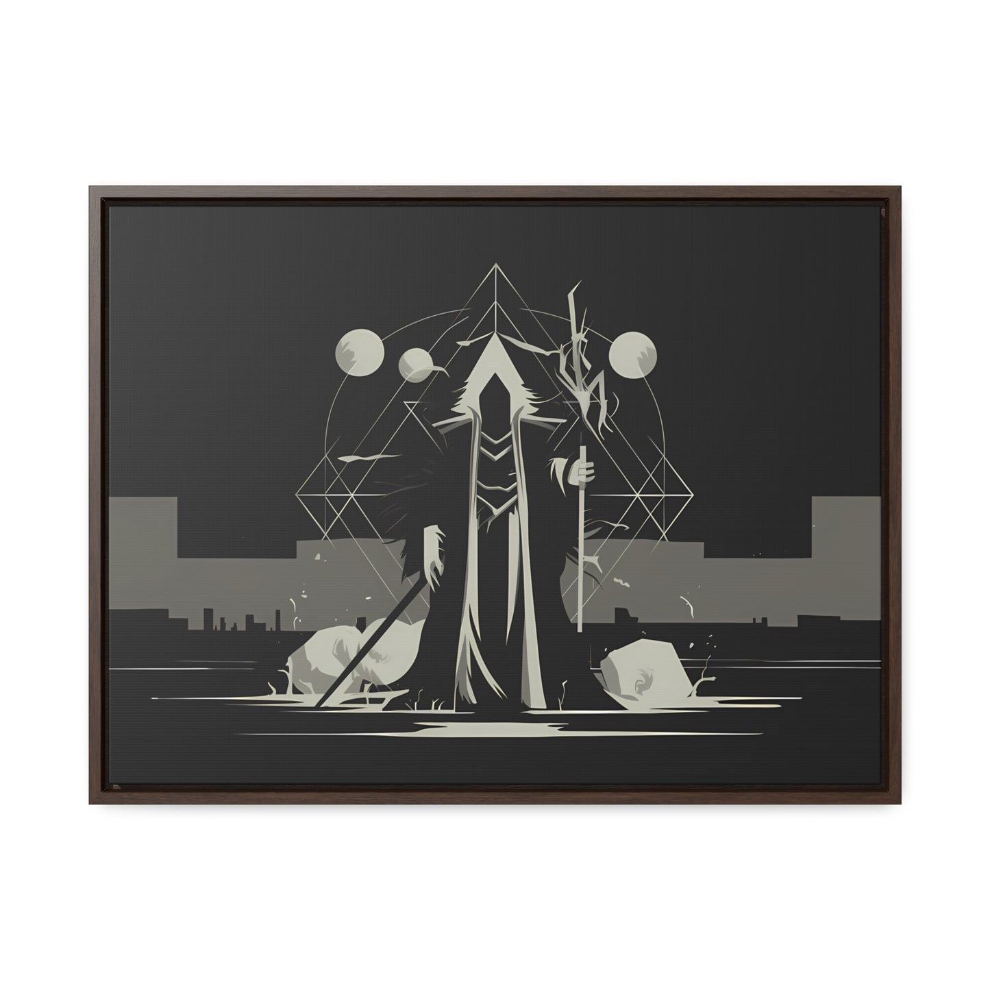 The Arcane Guardian of the Shadows - Gallery Canvas Wraps, Horizontal Frame