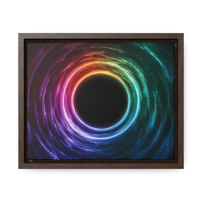 Cosmic Vortex of Light - Gallery Canvas Wraps, Horizontal Frame