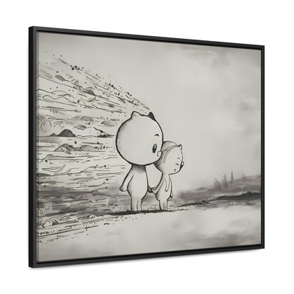 "Together Through the Storm" - Gallery Canvas Wraps, Horizontal Frame