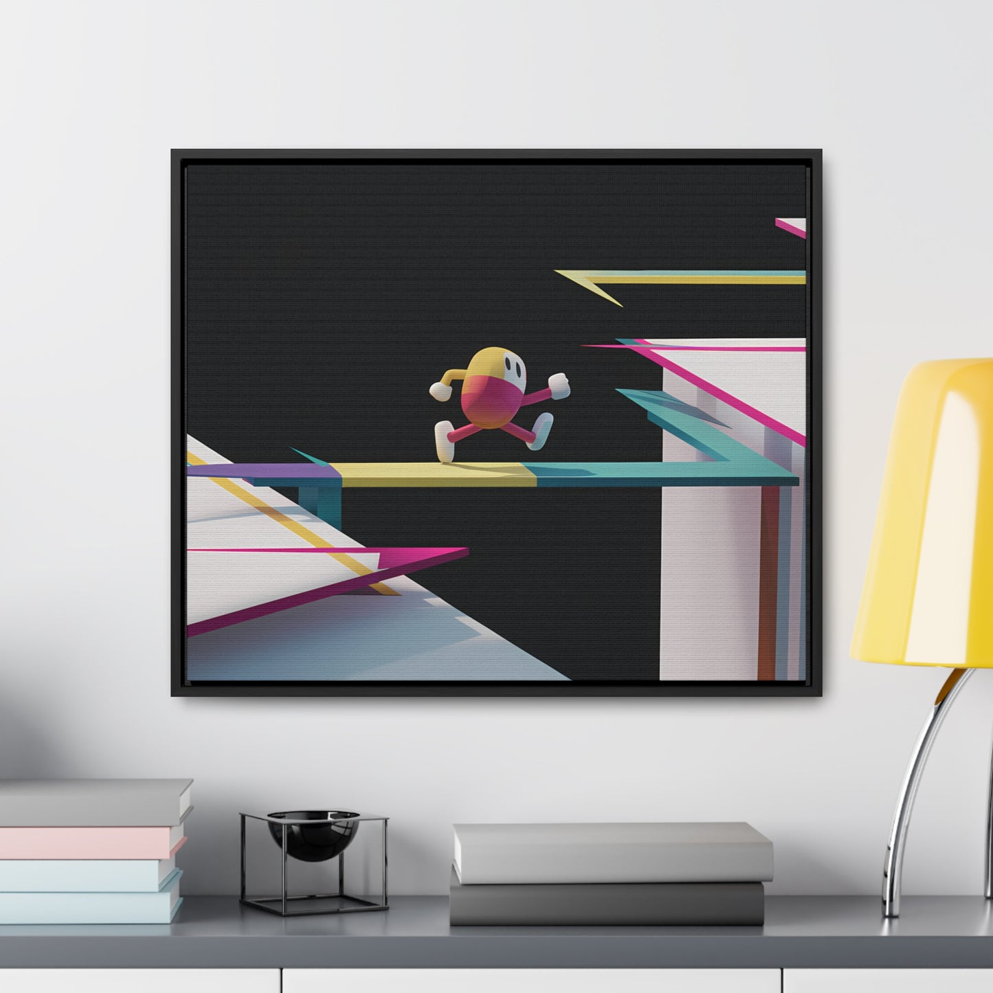 "Leaping Through Dimensions" - Gallery Canvas Wraps, Horizontal Frame