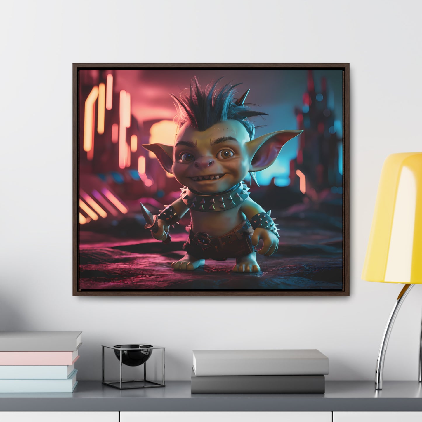 Goblin of the Neon Wastelands - Gallery Canvas Wraps, Horizontal Frame