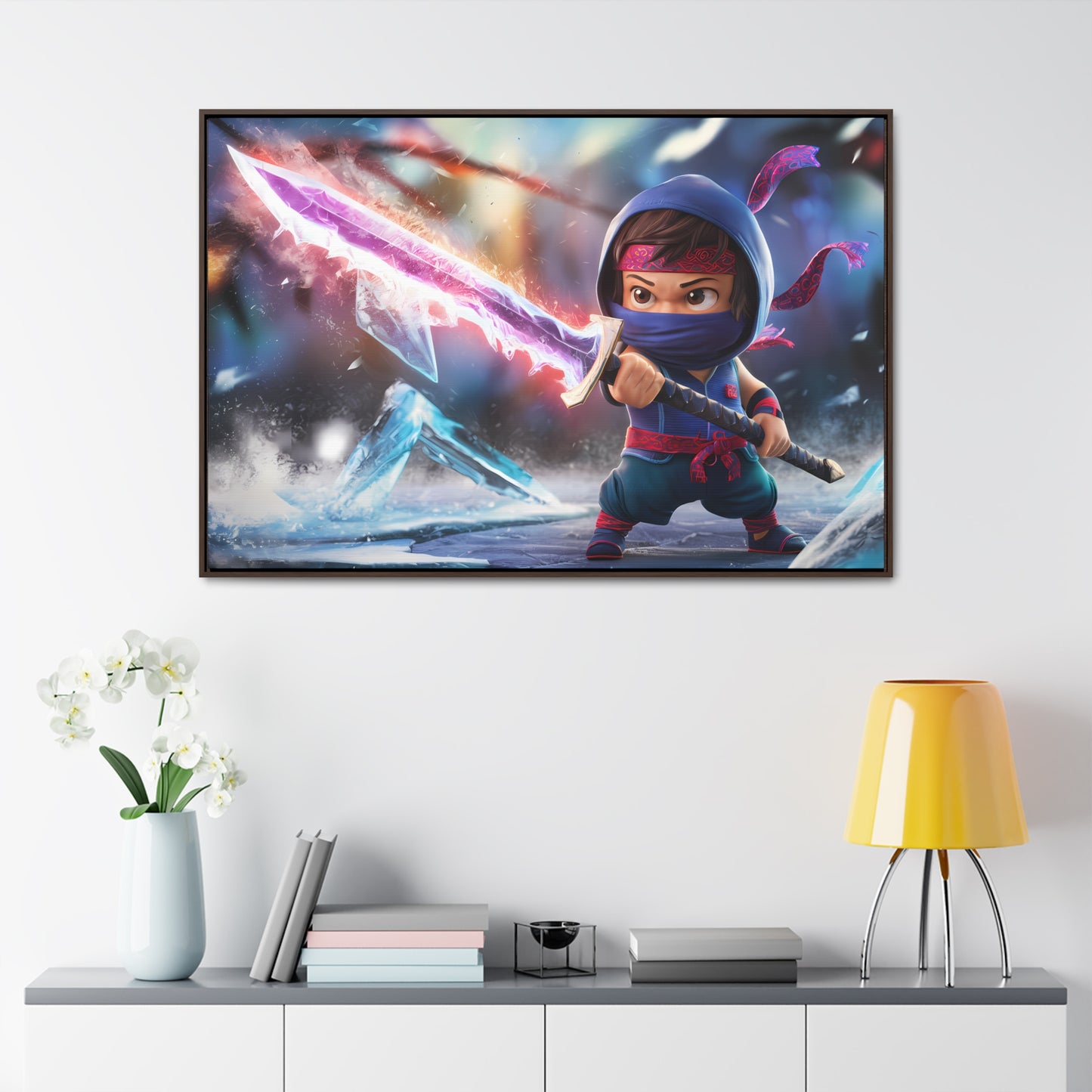 Blade of the Frozen Shadow - Gallery Canvas Wraps, Horizontal Frame