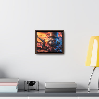 "Clockwork Gunslinger at Dusk" - Gallery Canvas Wraps, Horizontal Frame