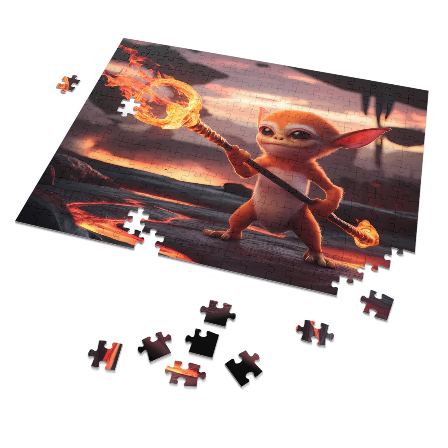 Guardian of the Fiery Realm - Jigsaw Puzzle (30, 110, 252, 500,1000-Piece)