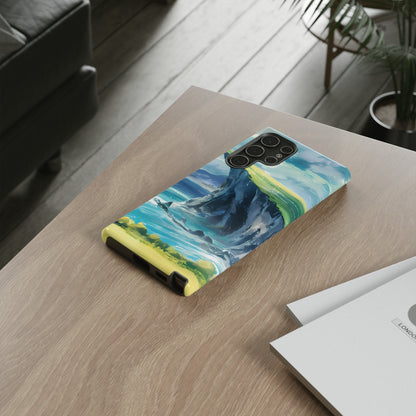 Anime Cliff by the Sea - Smartphone Tough Cases