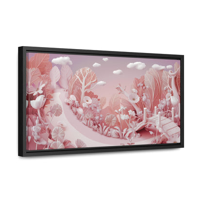 Whimsical Dawn Garden - Gallery Canvas Wraps, Horizontal Frame