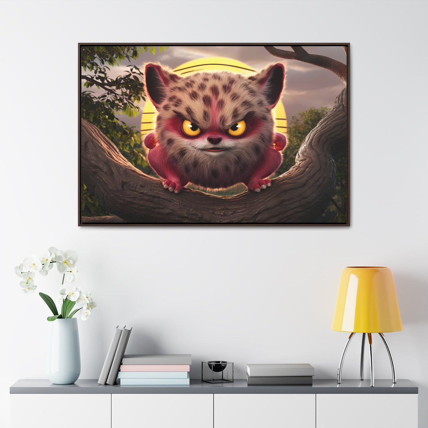 Guardian of the Sunset Forest - Gallery Canvas Wraps, Horizontal Frame