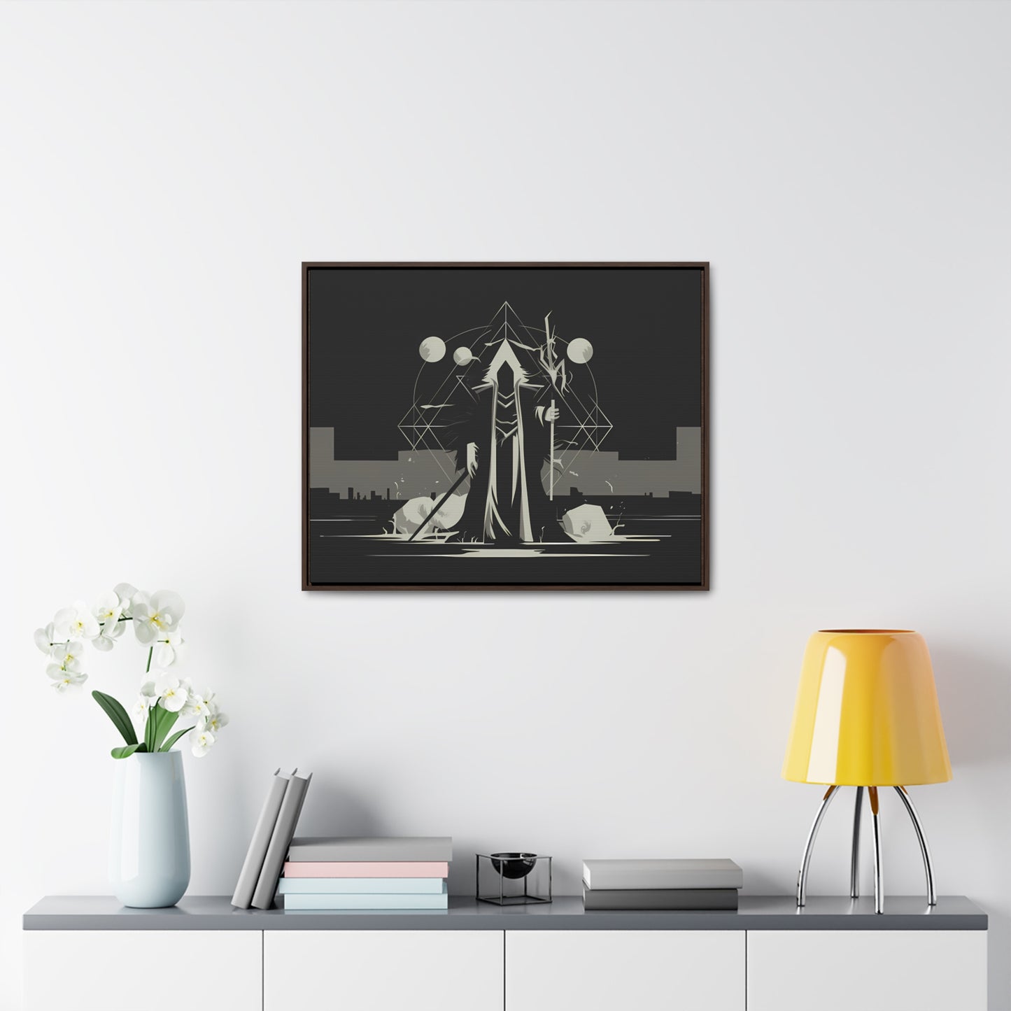 The Arcane Guardian of the Shadows - Gallery Canvas Wraps, Horizontal Frame