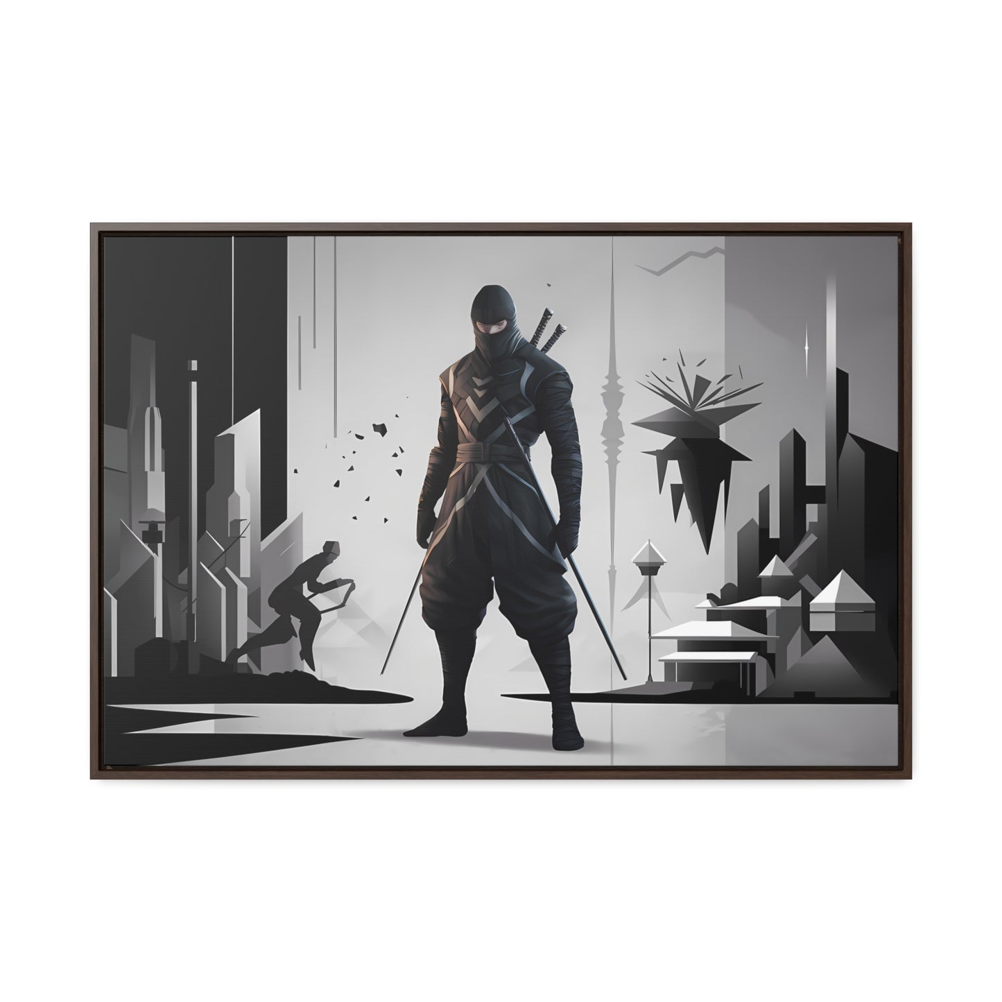 Shadowblade: The Silent Protector - Gallery Canvas Wraps, Horizontal Frame