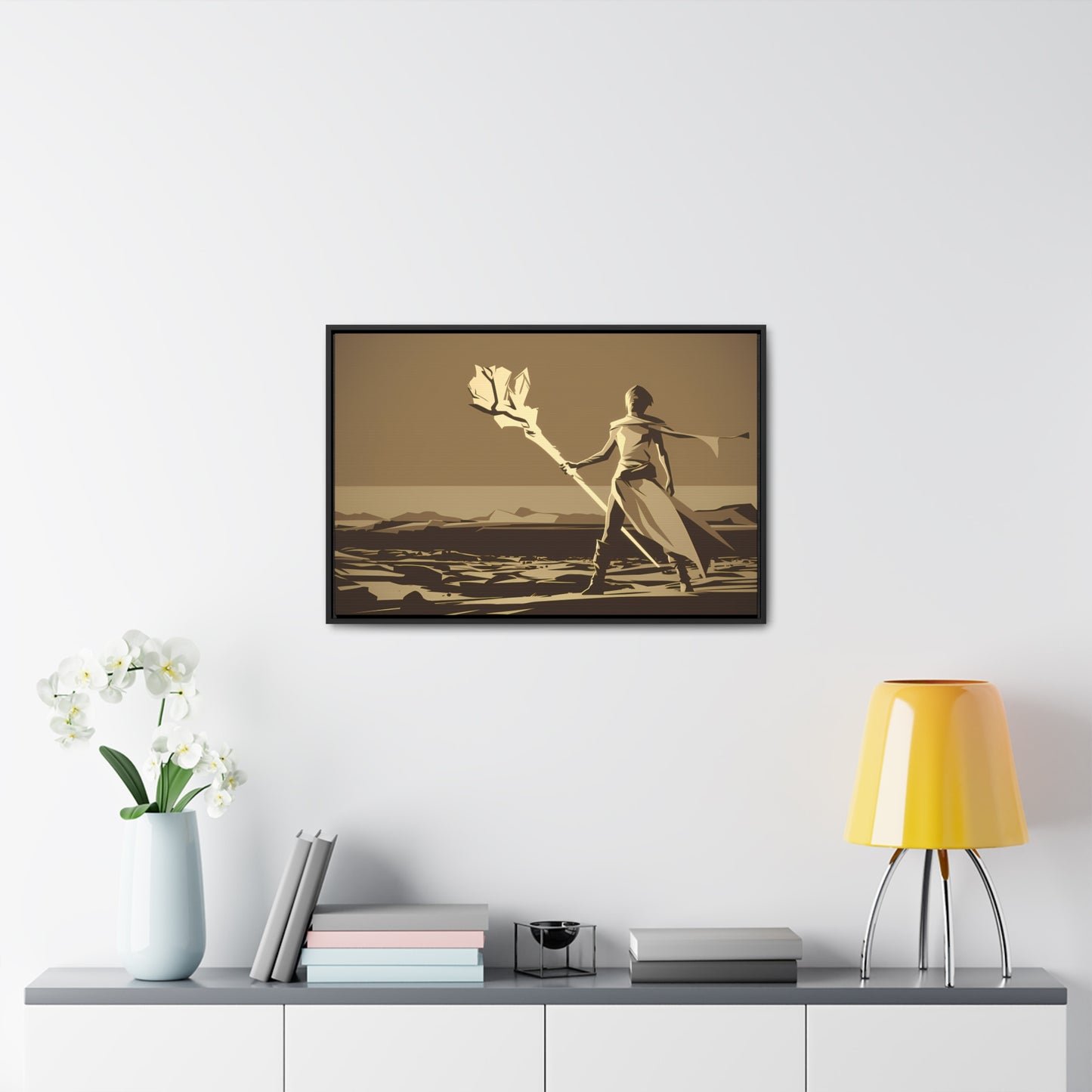 Wanderer of the Desolate Lands - Gallery Canvas Wraps, Horizontal Frame