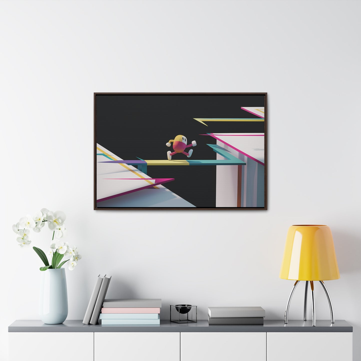 "Leaping Through Dimensions" - Gallery Canvas Wraps, Horizontal Frame