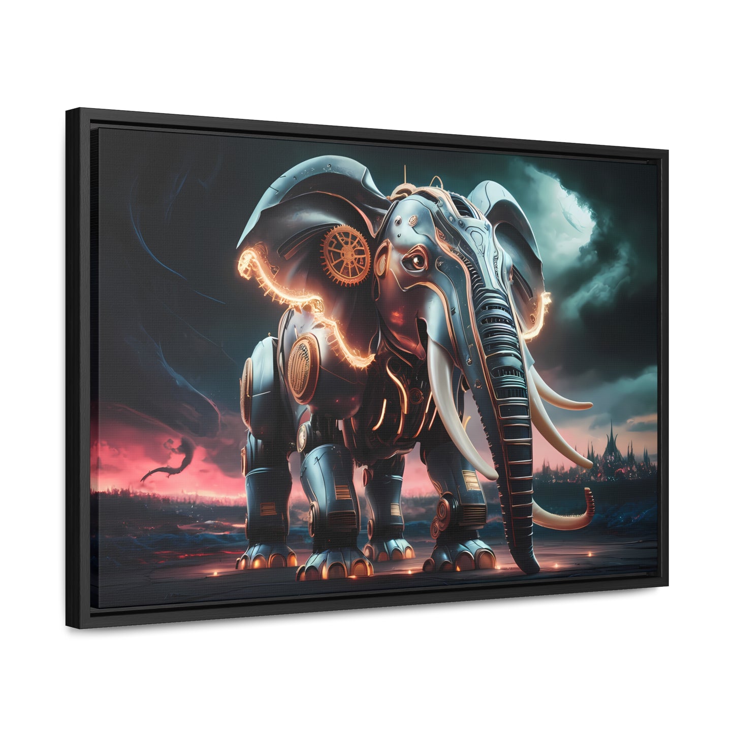 "Clockwork Titan" - Gallery Canvas Wraps, Horizontal Frame