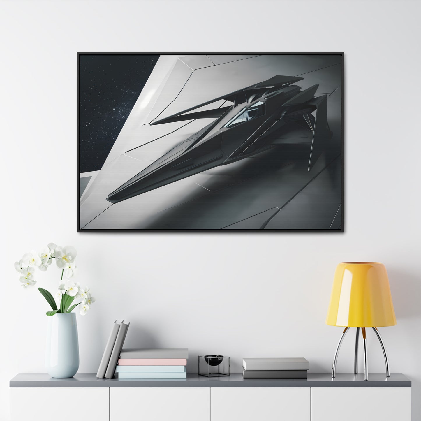 Starlance Stealth Interceptor - Gallery Canvas Wraps, Horizontal Frame