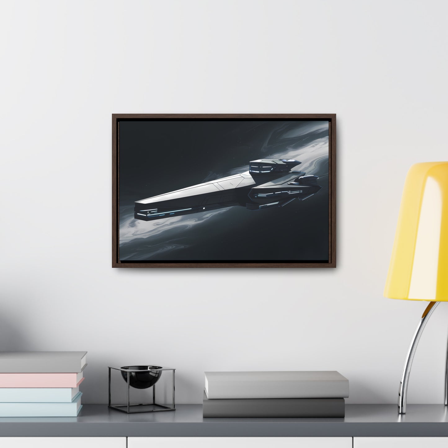 Starship of the Void - Gallery Canvas Wraps, Horizontal Frame