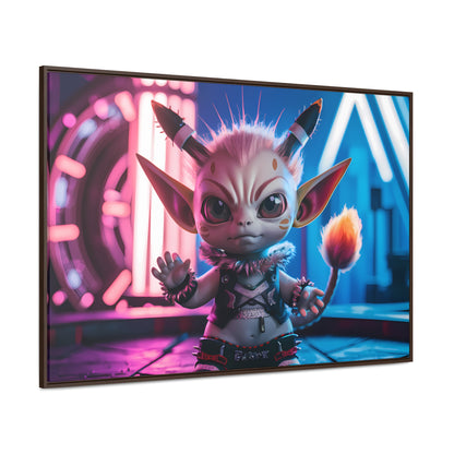 Neon Punk Guardian - Gallery Canvas Wraps, Horizontal Frame