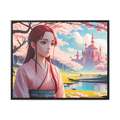 "Whispers of Spring in the Enchanted Realm" - Gallery Canvas Wraps, Horizontal Frame