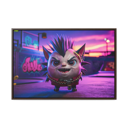 Punk Paws Unleashed - Gallery Canvas Wraps, Horizontal Frame