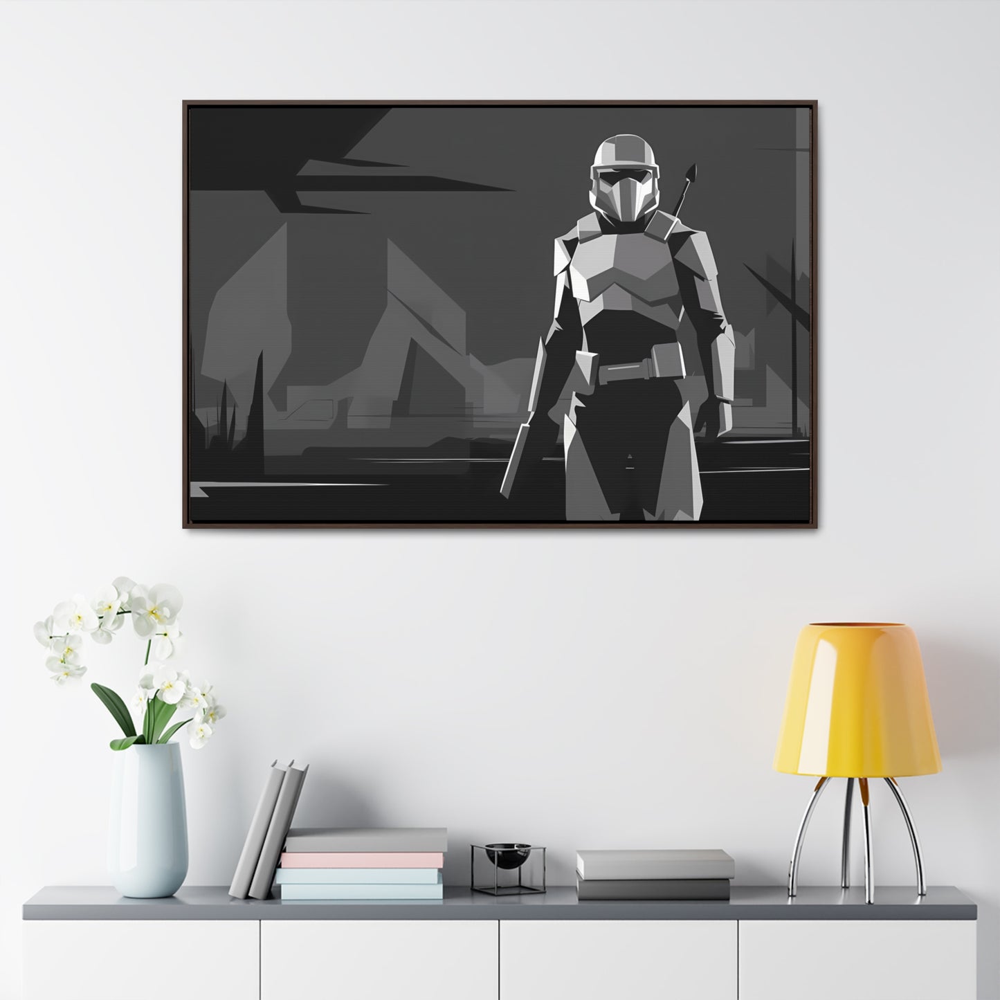 The Lone Protector - Gallery Canvas Wraps, Horizontal Frame