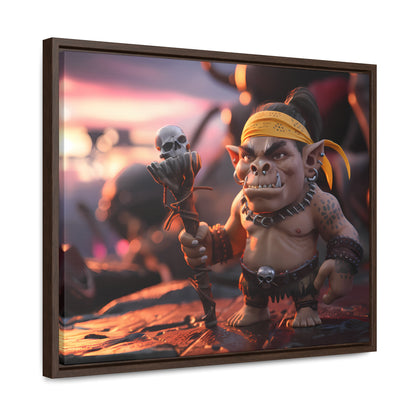 Goblin Warlord at Sunset - Gallery Canvas Wraps, Horizontal Frame