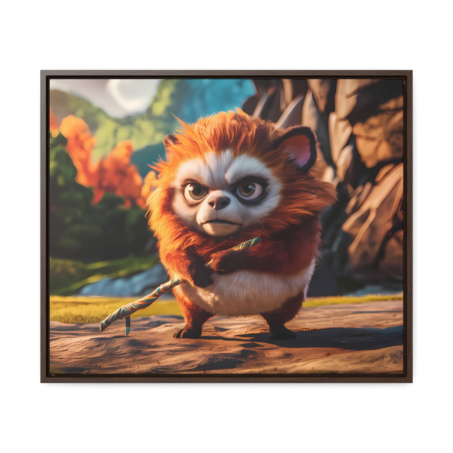 Guardian of the Enchanted Forest - Gallery Canvas Wraps, Horizontal Frame