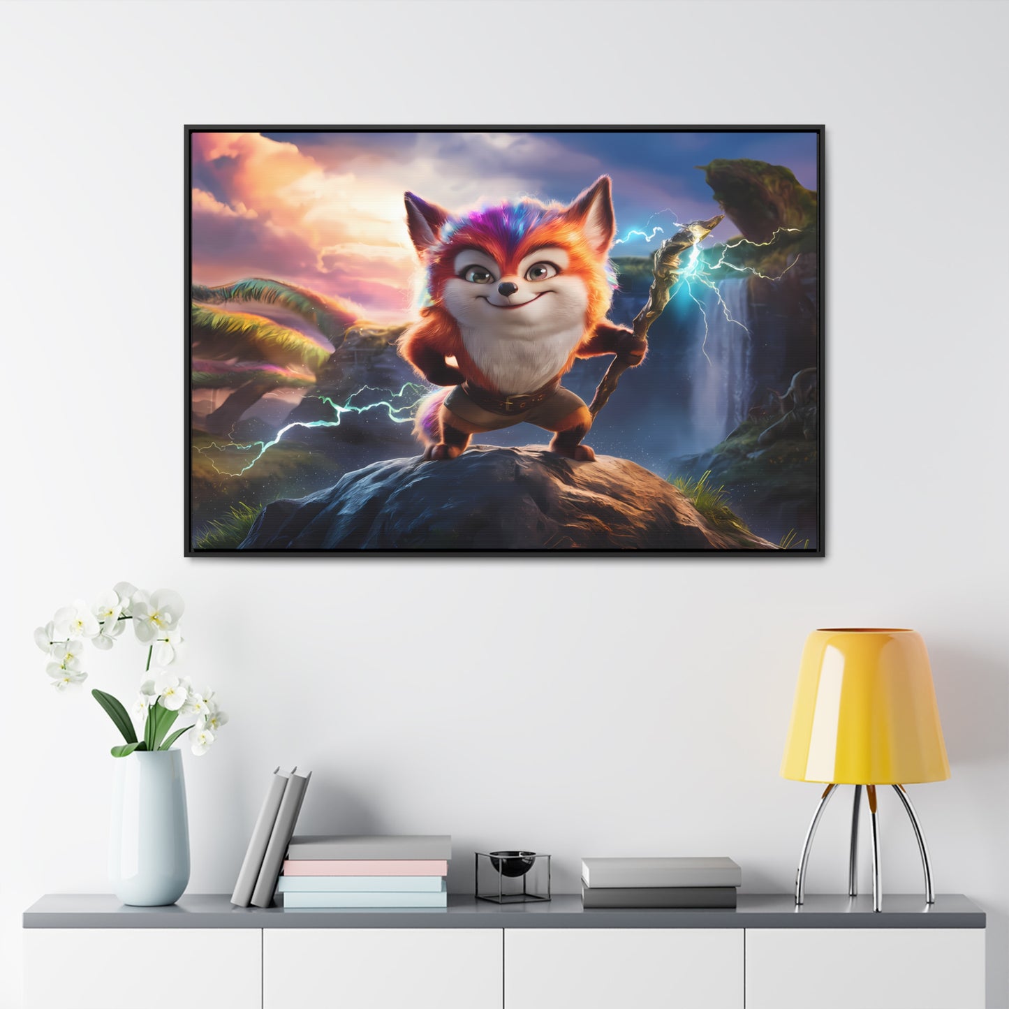 Guardian of the Mystic Grove - Gallery Canvas Wraps, Horizontal Frame