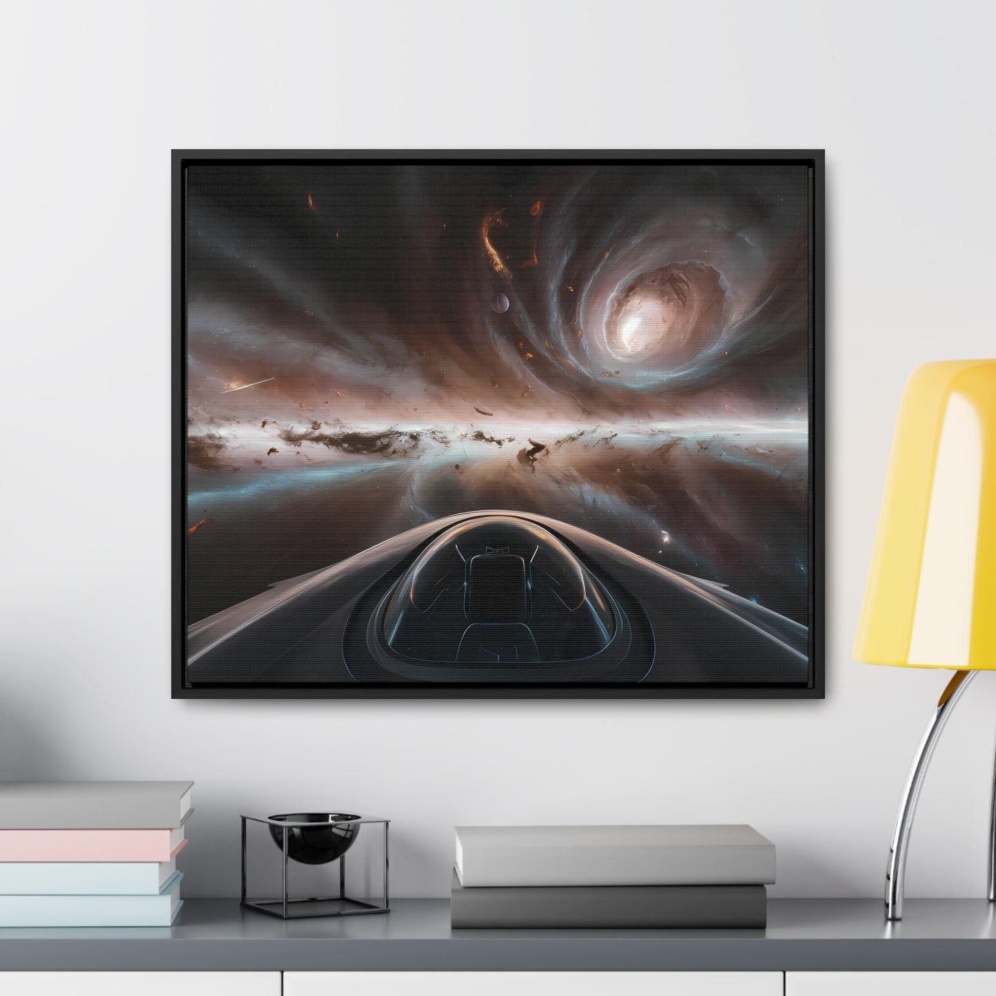 Journey Through the Celestial Abyss - Gallery Canvas Wraps, Horizontal Frame