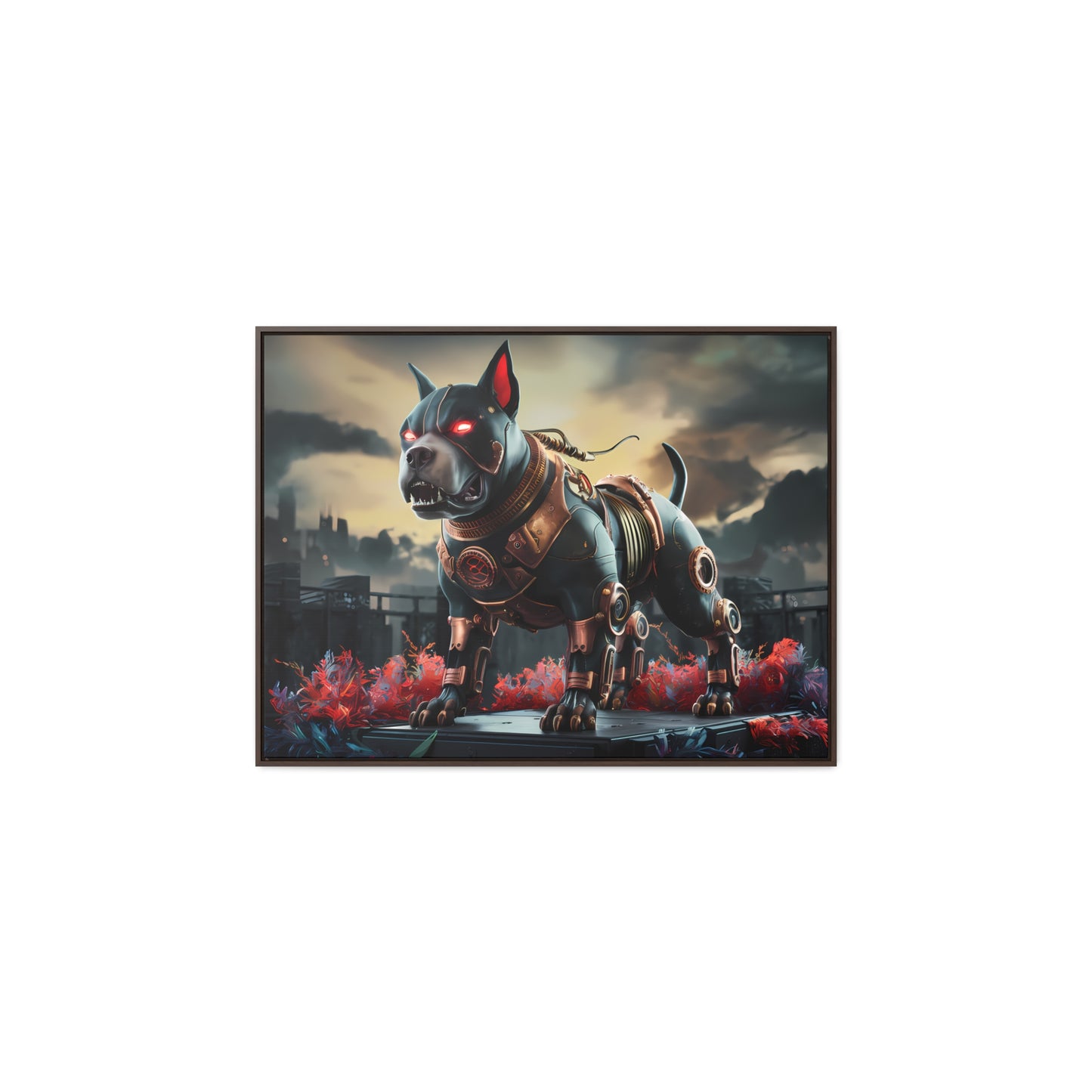 Cyberhound Sentinel - Gallery Canvas Wraps, Horizontal Frame