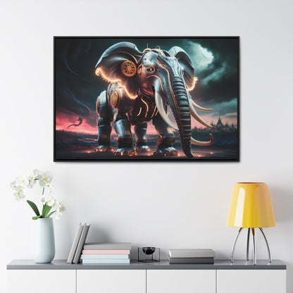 "Clockwork Titan" - Gallery Canvas Wraps, Horizontal Frame