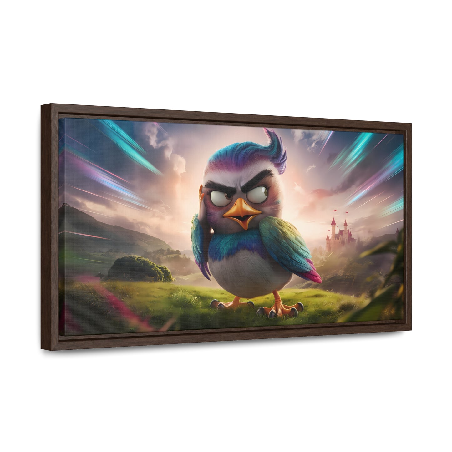 Feathered Fury: The Guardian of the Sky - Gallery Canvas Wraps, Horizontal Frame