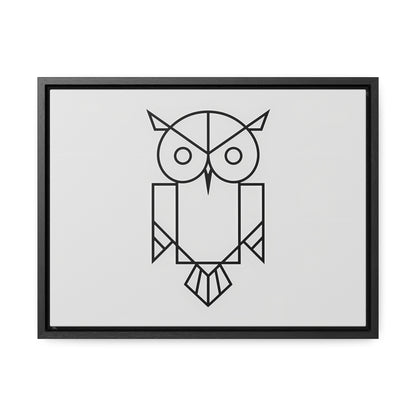 Geometric Owl - Gallery Canvas Wraps, Horizontal Frame