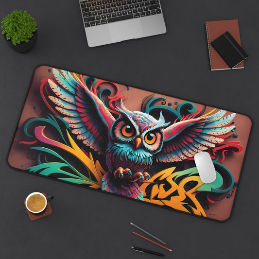 Graffiti Owl - Desk Mat