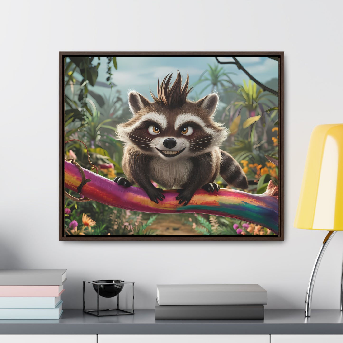 Jungle Mischief - Gallery Canvas Wraps, Horizontal Frame