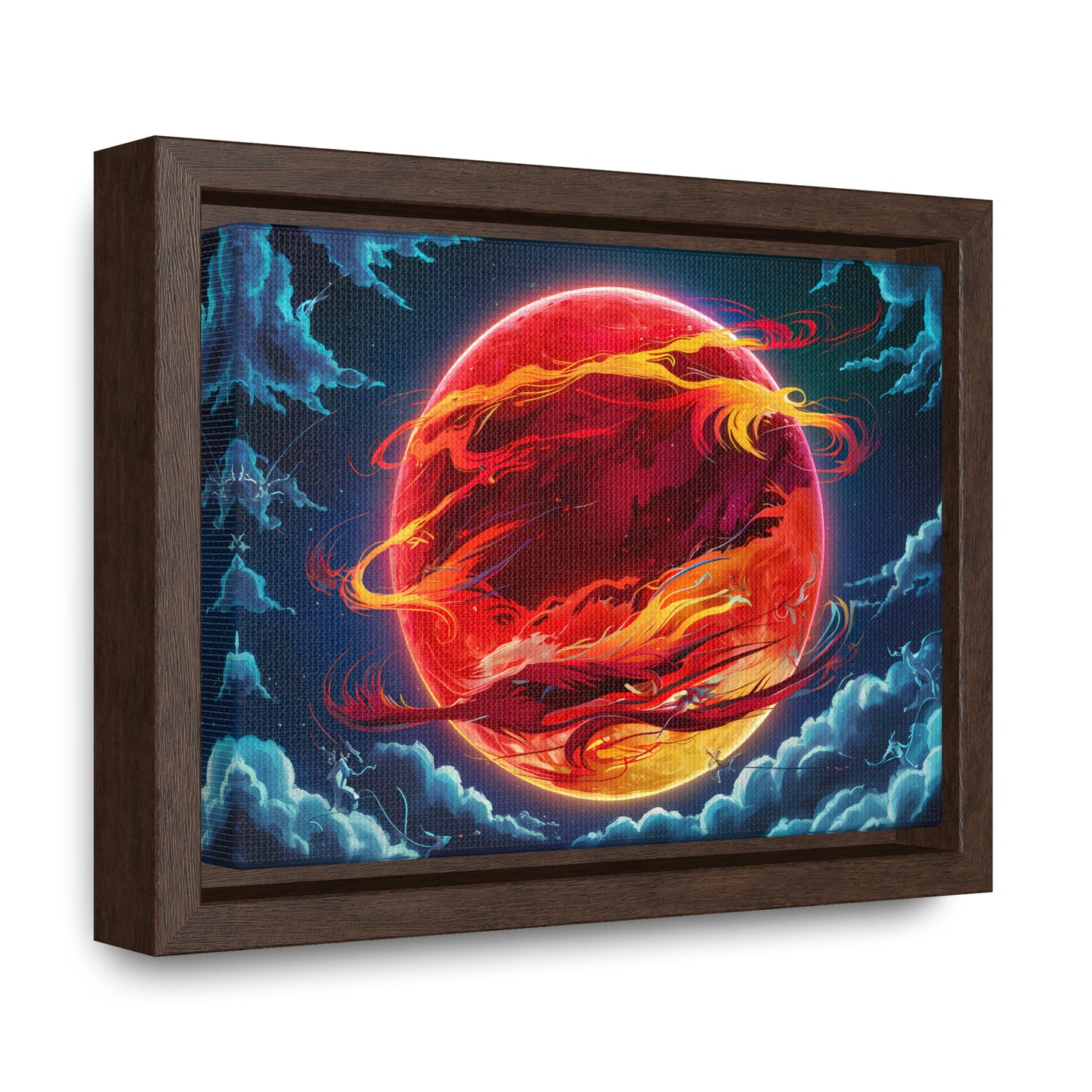 Eclipse of the Eternal Phoenix - Gallery Canvas Wraps, Horizontal Frame