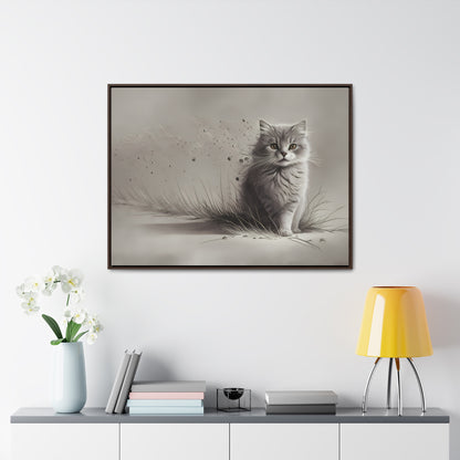 Whiskers in the Wind - Gallery Canvas Wraps, Horizontal Frame