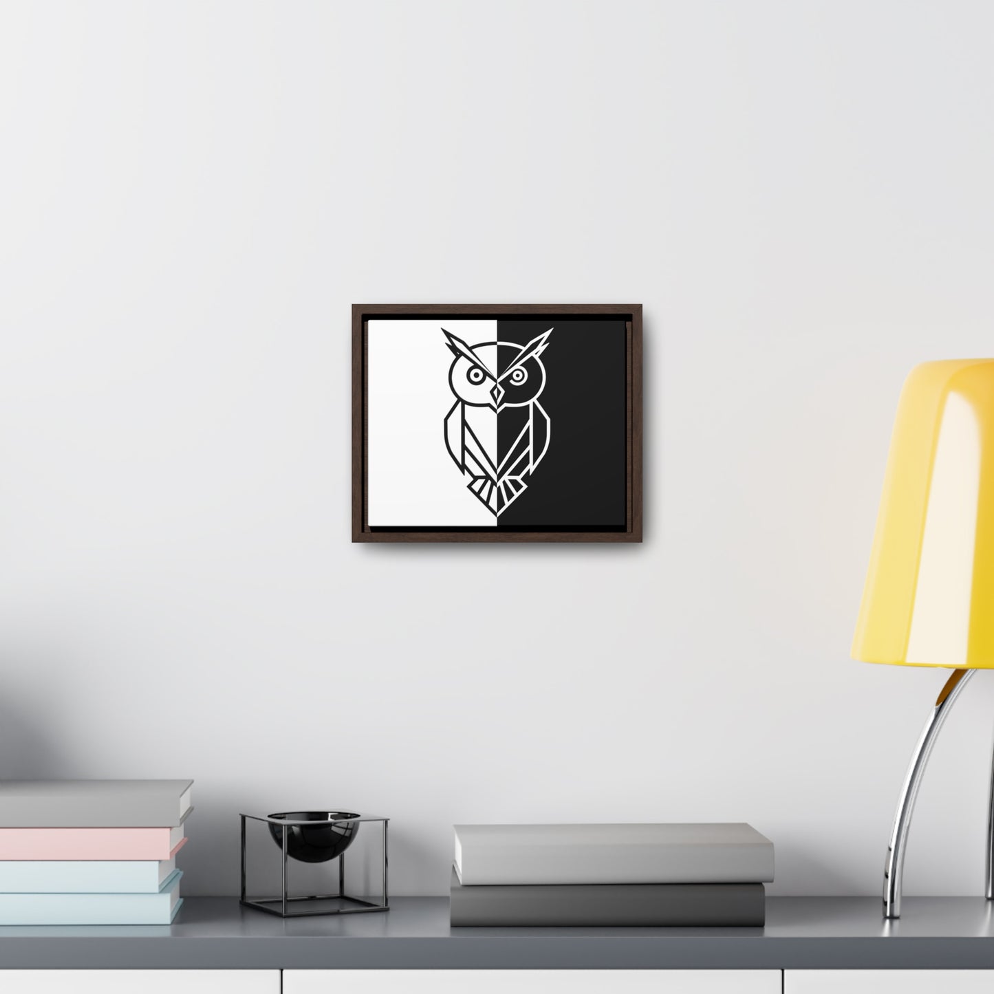 Duality of the Owl - Gallery Canvas Wraps, Horizontal Frame